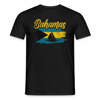 Bahamas - Men's T-Shirt - black - Front - AI Model Male 178 light (178cm)