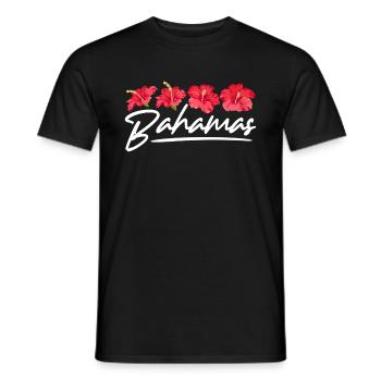 Bahamas Île des Caraïbes Cadeau d’été de l’Atlantique - T-shirt homme - noir - Devant - AI Model Male 178 light (178cm)