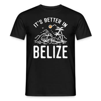 Belize Latino Belizer Belizerin Maya Geschenk - Männer T-Shirt - Schwarz - Vorne - AI Model Male 178 light (178cm)