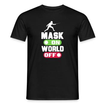 Fencing Sword Sabre Epee Fencing Gift - Men's T-Shirt - black - Front - AI Model Male 178 light (178cm)