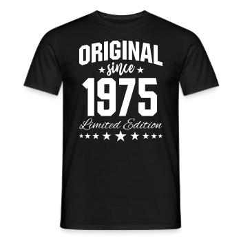 Original Since 1975 Limited Edition Birthday 50 - Männer T-Shirt - Schwarz - Vorne - AI Model Male 178 light (178cm)