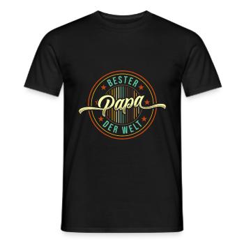 Best Dad in the World Best Dad - Men's T-Shirt - black - Front - AI Model Male 178 light (178cm)