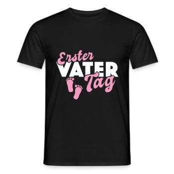 Erster Vatertag - Männer T-Shirt - Schwarz - Vorne - AI Model Male 178 light (178cm)