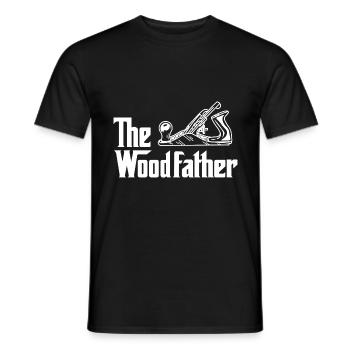 Menuisier menuisier Charpentier - T-shirt homme - noir - Devant - AI Model Male 178 light (178cm)