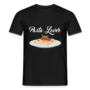 Pasta Lover Noodles Ramen Spaghetti Bolognese Fan - Men's T-Shirt - black - Front - AI Model Male 178 light (178cm)