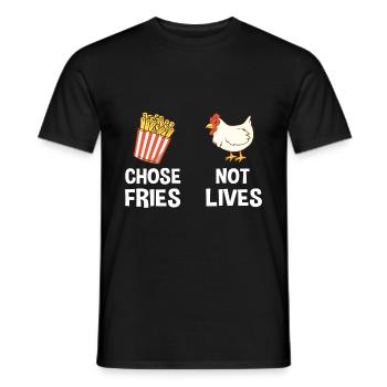 Pommes Frites Pommes Liebhaber Pommes Fritten Spru - Männer T-Shirt - Schwarz - Vorne - AI Model Male 178 light (178cm)