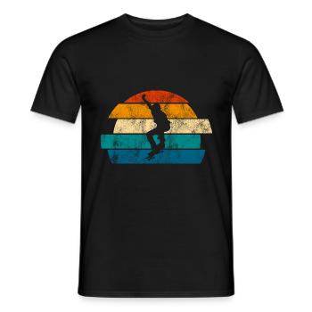 Skateboard Skateboarder Skater Skate Skateing - Men's T-Shirt - black - Front - AI Model Male 178 light (178cm)