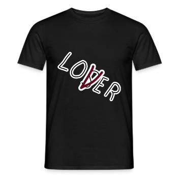 C'est un film de perdant amoureux - T-shirt homme - noir - Devant - AI Model Male 178 light (178cm)