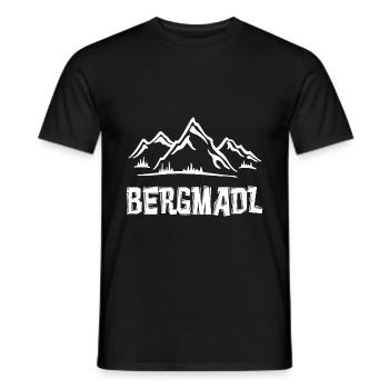 BERGMADL - Männer T-Shirt - Schwarz - Vorne - AI Model Male 178 light (178cm)