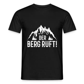 Der Berg ruft Ski Skifahrer Männer Skiurlaub - Männer T-Shirt - Schwarz - Vorne - AI Model Male 178 light (178cm)