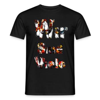 Wir sind viele - Männer T-Shirt - Schwarz - Vorne - AI Model Male 178 light (178cm)