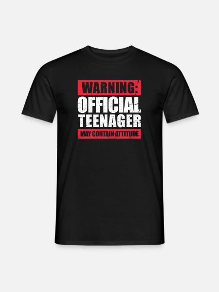 Teenage 13th birthday 13 years Bday gift - Men's T-Shirt - black