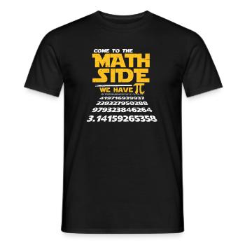 Math Pi Math Teacher Student Gift - Men's T-Shirt - black - Front - AI Model Male 178 light (178cm)