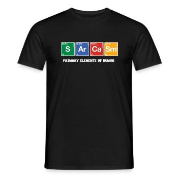 sarcasme - T-shirt homme - noir - Devant - AI Model Male 178 light (178cm)