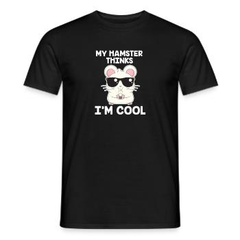 Hamster - Männer T-Shirt - Schwarz - Vorne - AI Model Male 178 light (178cm)