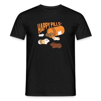 Pilules de cochon d'Inde cadeau cochon d'Inde - T-shirt homme - noir - Devant - AI Model Male 178 light (178cm)