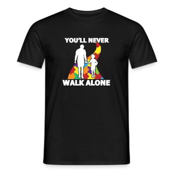 autism - Men's T-Shirt - black - Front - AI Model Male 178 light (178cm)