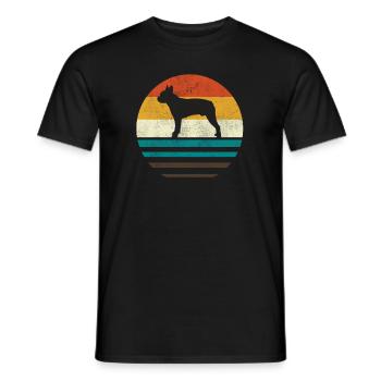 Boston Terrier - Männer T-Shirt - Schwarz - Vorne - AI Model Male 178 light (178cm)