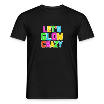 Glow - Men's T-Shirt - black - Front - AI Model Male 178 light (178cm)