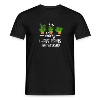 Plante - T-shirt homme - noir - Devant - AI Model Male 178 light (178cm)