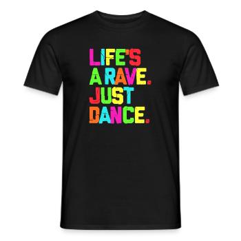 Rave Tanzen - Männer T-Shirt - Schwarz - Vorne - AI Model Male 178 light (178cm)