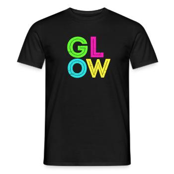 Glow Holy Festival Neon Led Party Motto Geschenk - Männer T-Shirt - Schwarz - Vorne - AI Model Male 178 light (178cm)