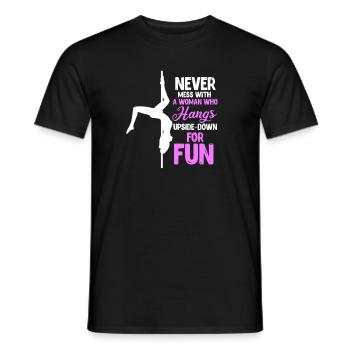 Pole Dance Poledance cadeau de danse pole dance - T-shirt homme - noir - Devant - AI Model Male 178 light (178cm)