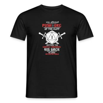 D20 Dice Fantasy Jeu de rôle Cadeau de jeu de rôle - T-shirt homme - noir - Devant - AI Model Male 178 light (178cm)