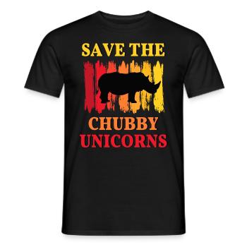 Rhinocéros Rhinocéros Afrike animaux protéger le bien-être des animaux - T-shirt homme - noir - Devant - AI Model Male 178 light (178cm)