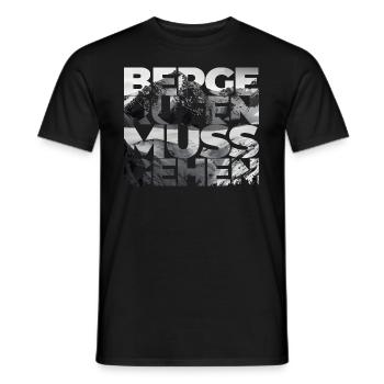 Berge rufen. Ich muss gehen. - Abenteurer-Outfit - Männer T-Shirt - Schwarz - Vorne - AI Model Male 178 light (178cm)