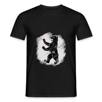 Berlin - Männer T-Shirt - Schwarz - Vorne - AI Model Male 178 light (178cm)