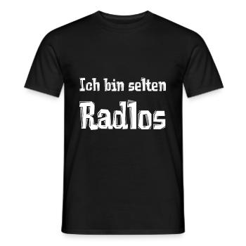 Ich bin selten Radlos - Männer T-Shirt - Schwarz - Vorne - AI Model Male 178 light (178cm)
