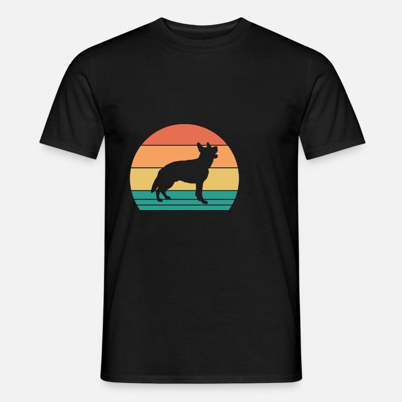 Hund Deutscher Schäferhund - Männer T-Shirt - Schwarz