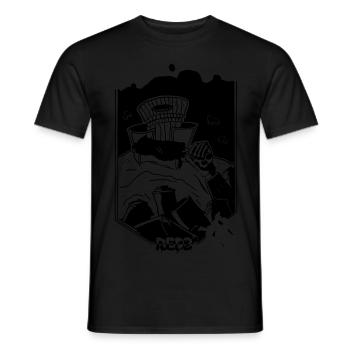 mr skinny - Men's T-Shirt - black - Front - AI Model Male 178 light (178cm)