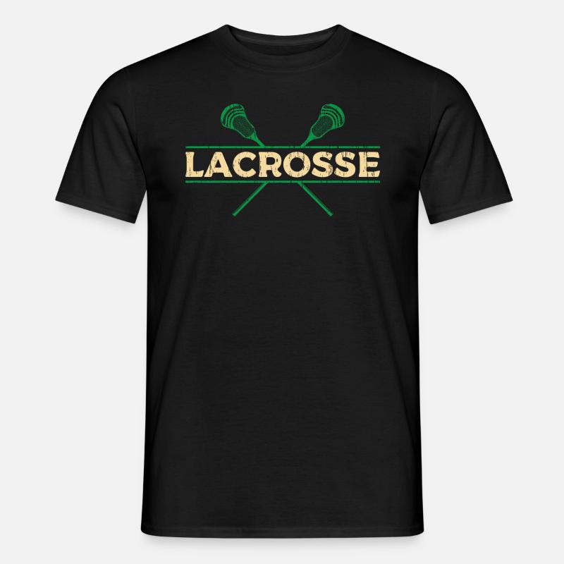 Lacrosse - Männer T-Shirt - Schwarz