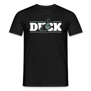 Ente - Männer T-Shirt - Schwarz - Vorne - AI Model Male 178 light (178cm)