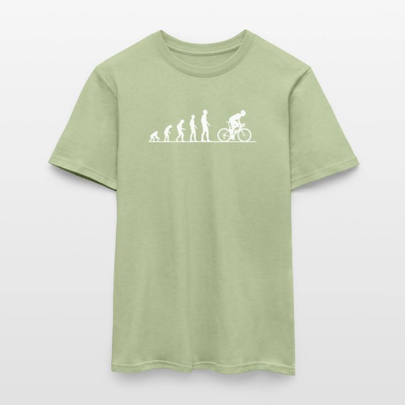 Évolution de vélo vélo de route singe evolution T-shirt homme