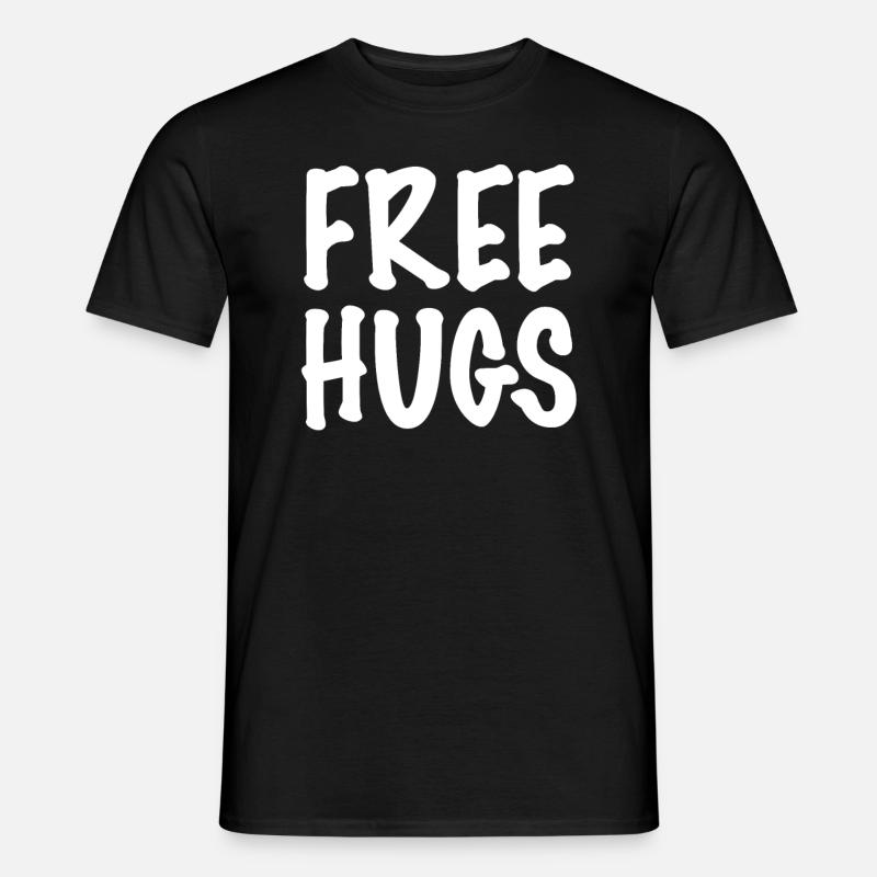 Free Hugs - Männer T-Shirt - Schwarz