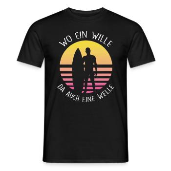 Surfeurs - T-shirt homme - noir - Devant - AI Model Male 178 light (178cm)