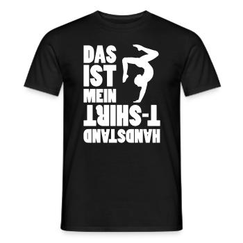 Handstand Shirt - Männer T-Shirt - Schwarz - Vorne - AI Model Male 178 light (178cm)