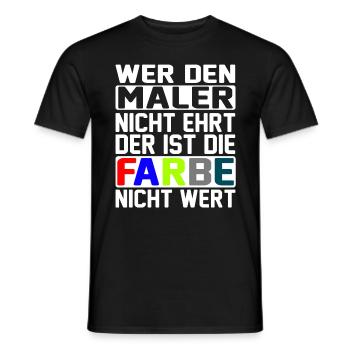 Handwerker Maler - Männer T-Shirt - Schwarz - Vorne - AI Model Male 178 light (178cm)