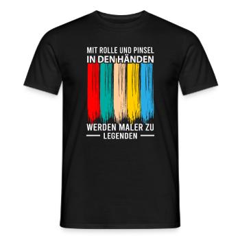 Maler Malermeister - Männer T-Shirt - Schwarz - Vorne - AI Model Male 178 light (178cm)