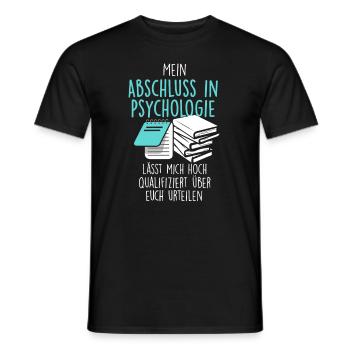 Psychologie Studium - Männer T-Shirt - Schwarz - Vorne - AI Model Male 178 light (178cm)