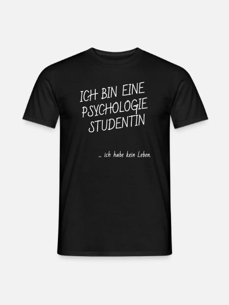 Psychologie Studentin - Männer T-Shirt - Schwarz