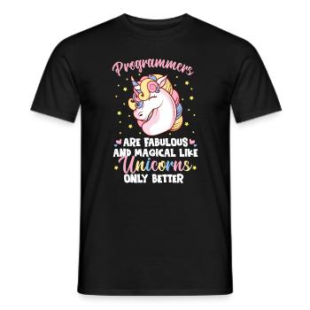 Les programmeurs sont fabuleux et magiques - T-shirt homme - noir - Devant - AI Model Male 178 light (178cm)