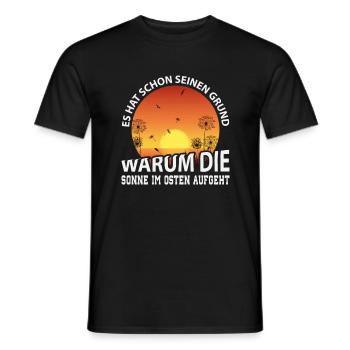 DDR Ossi Geschenk - Männer T-Shirt - Schwarz - Vorne - AI Model Male 178 light (178cm)