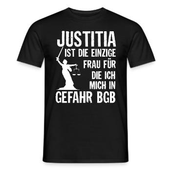 Geschenk Anwalt Jurist - Männer T-Shirt - Schwarz - Vorne - AI Model Male 178 light (178cm)