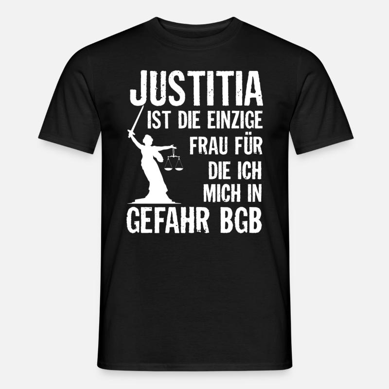 Geschenk Anwalt Jurist - Männer T-Shirt - Schwarz