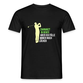 Zahnarzt in Rente - Männer T-Shirt - Schwarz - Vorne - AI Model Male 178 light (178cm)