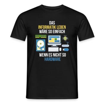 Informatiker - Männer T-Shirt - Schwarz - Vorne - AI Model Male 178 light (178cm)